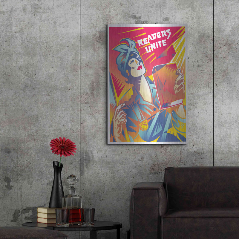 «Readers Unite» par David Chestnutt, H 36 po x l 24 po