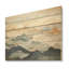 Majestic Mountain Peaks - montagnes, art sur bois de pin naturel-101406513