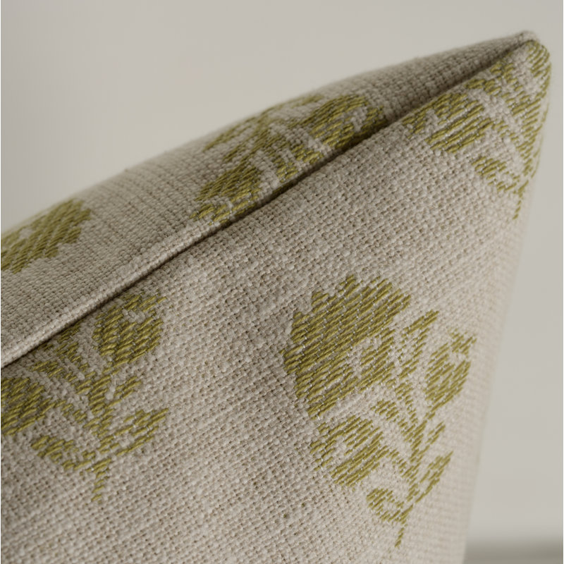 Housse et insert de coussin Hamachi, Carré 20 po, Polyester, Aloès vert floral