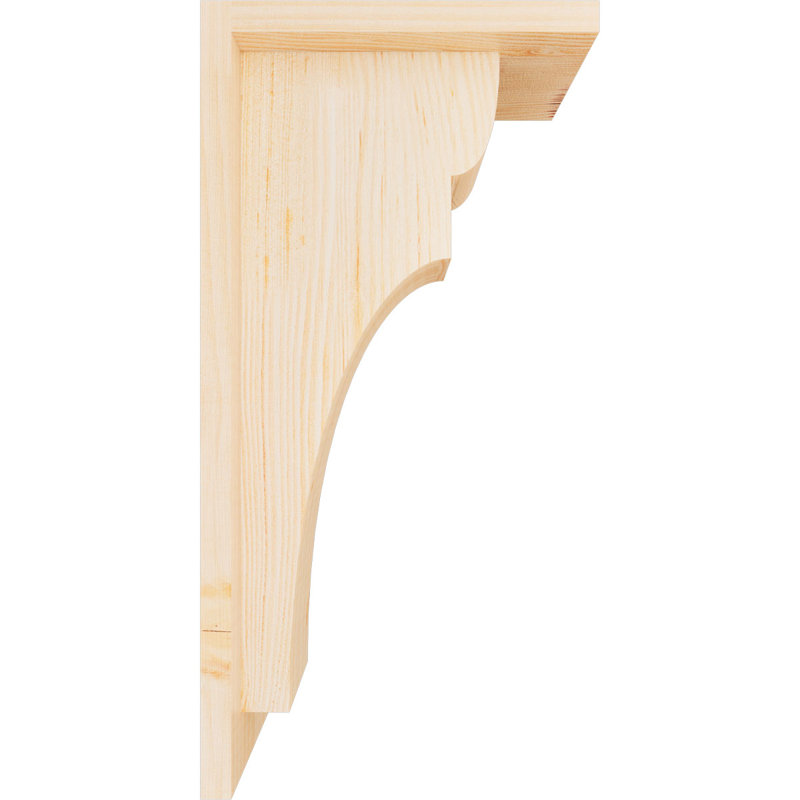 Yorkshire Yorktown avec plaque arrière, H 16 po x l 5,5 po x P 8 po, Sapin de Douglas, Lisse