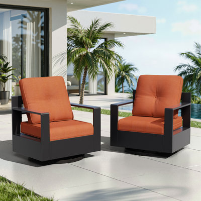 Adwin Outdoor 4" Deep Seat Cushion Set With Olefin Fabric