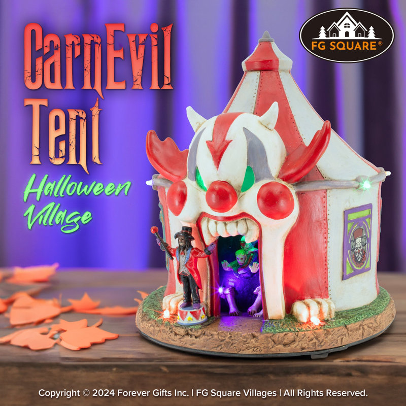 Tente Carnevil, village d'Halloween