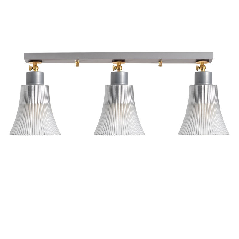 Hopewell 3 - Light Kitchen Island Pendant, Silver
