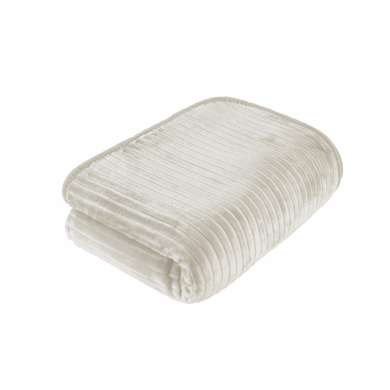 Ahrianna Standard Throw Blanket, Ivory, 59cm W x 79cm L