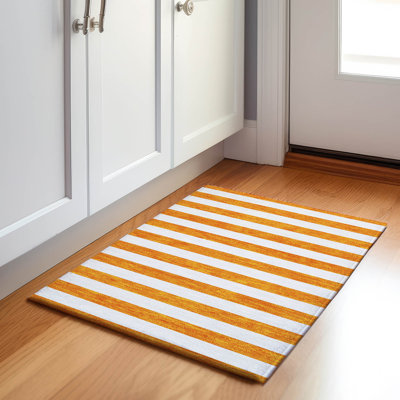 Premium Machine Washable Cerrito AMF528 Orange Rug