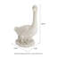Statue de jardin 20 po H MGO Goose - blanc-56834333