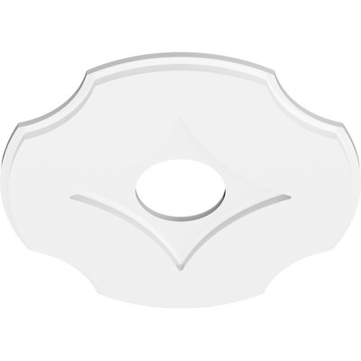 20"OD x 5"ID x 7"C x 1"P Percival Architectural Grade PVC Contemporary Ceiling Medallion