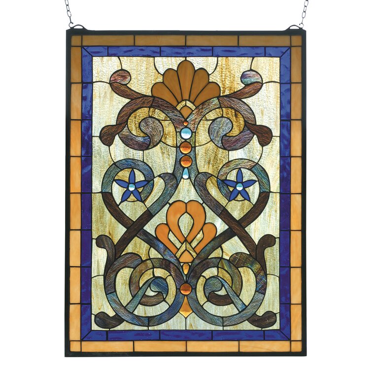 Meyda Lighting Victorian Mandolin Stained Glass Window & Reviews 