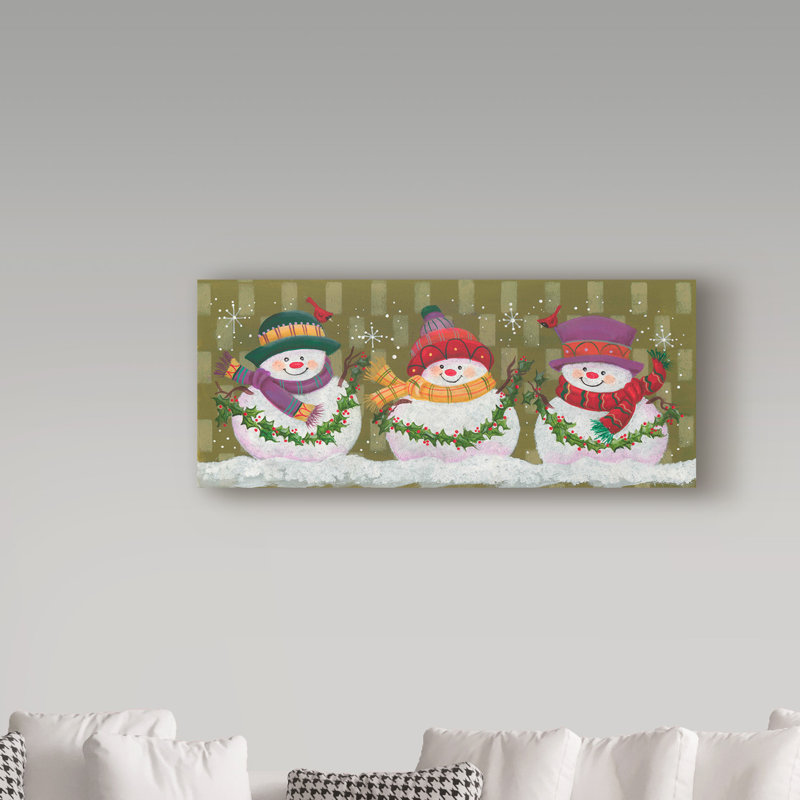 « checked snows », art sur toile, H 10 po x l 24 po x P 2 po