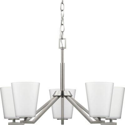 5 - Light Dimmable Modern Linear Chandelier