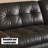 Black Genuine Leather Modular Sofa cushion couch