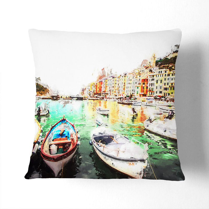 Square Cushion, 55cm H x 55cm W x 20cm D, White