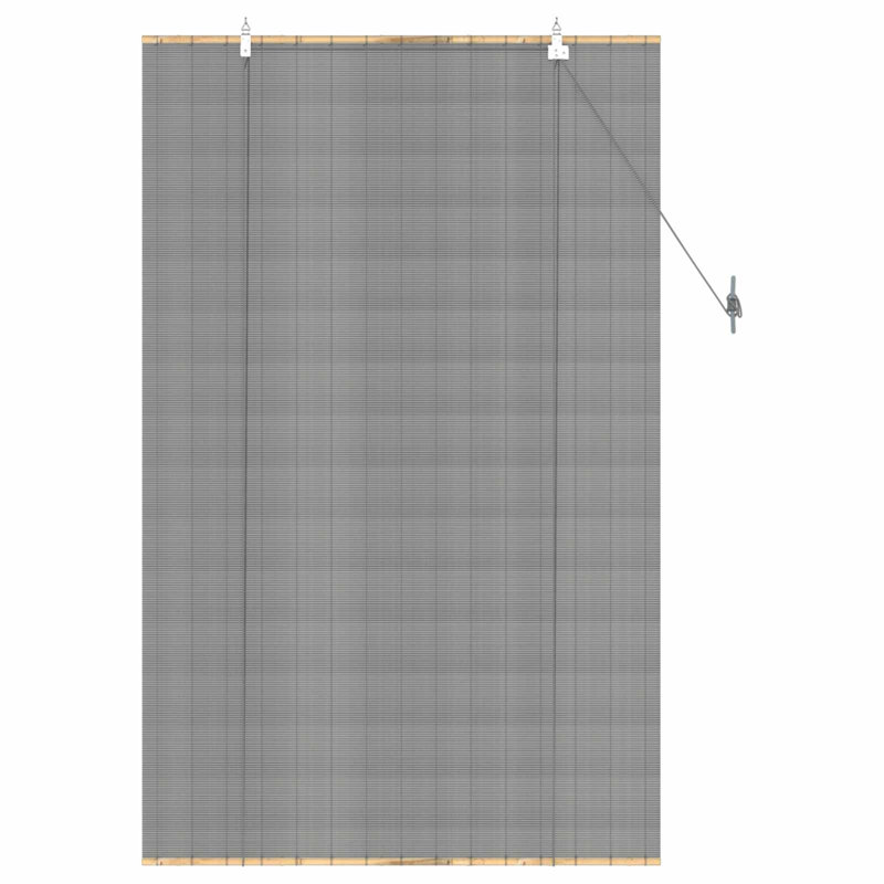 Bamboo Roller shade, Grey, 80 cm W x 160 cm L