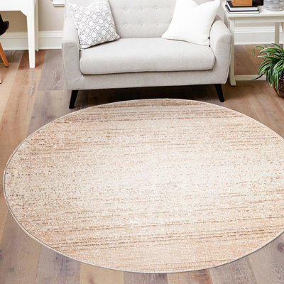 Tapis rayé ivoire Hulsey