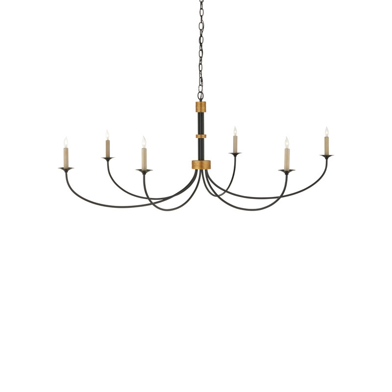 6 - Light LED Chandelier