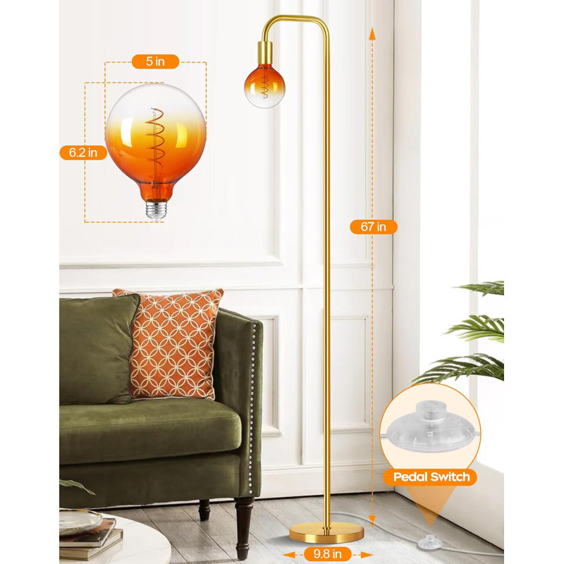 Meja 67'' Matte Arched Floor Lamp