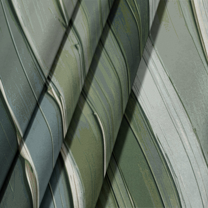 Tapisserie murale horizontale rayée gris olive, 26 po x 36 po