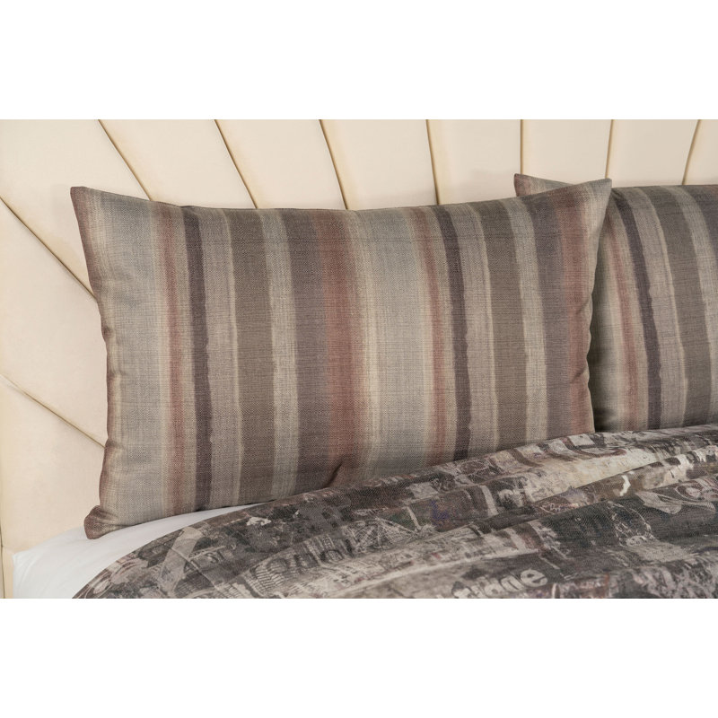 Ensemble de housse de couette et insert Metropolitan Smoke, Housse de couette simple et insert + 1 taie décor