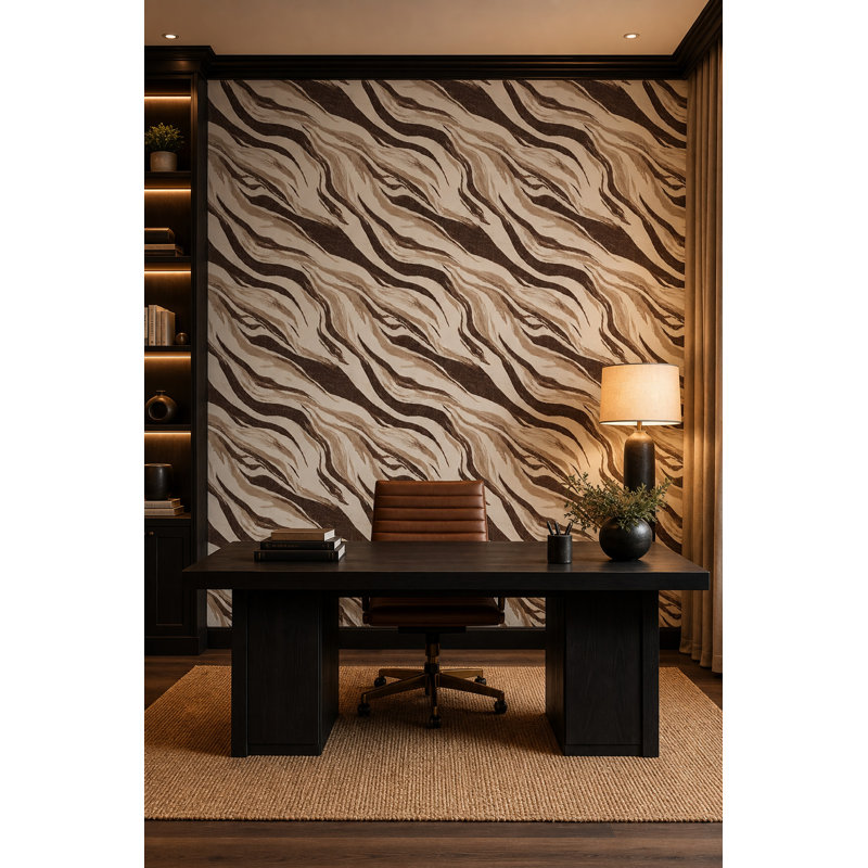 Rouleau double mural en lin texturé amovible, Textured Non-Pasted