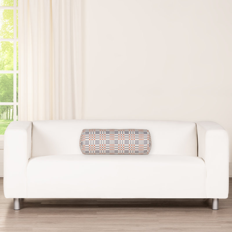 Modular Print Accent Pillow, Bolster 8"H x 21"W, Blue, Polyester