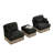 Deep Seat Modular Sofas, Chenille Leopard Modern Living Room Home