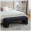 Banc de chambre rembourré sans accoudoirs de 64,96 po de largeur-129220552