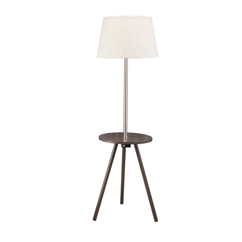 Table d'appoint ronde 57 po avec lampe et centrale électrique 57 po (1,56 / 9,9)