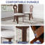 Ensemble 5 pièces de table de salle à manger moderne en pierre frittée avec 4 chaises en tissu-334908438