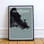 Honolulu City Map - No Frame Print-779205404