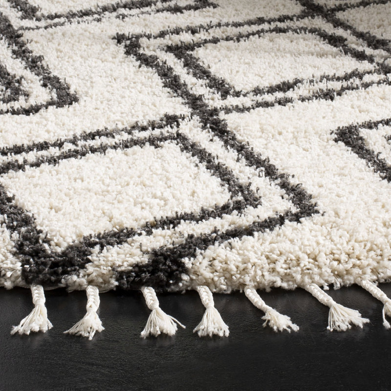 Imraan Performance Geometric Rug, Round 6'7"