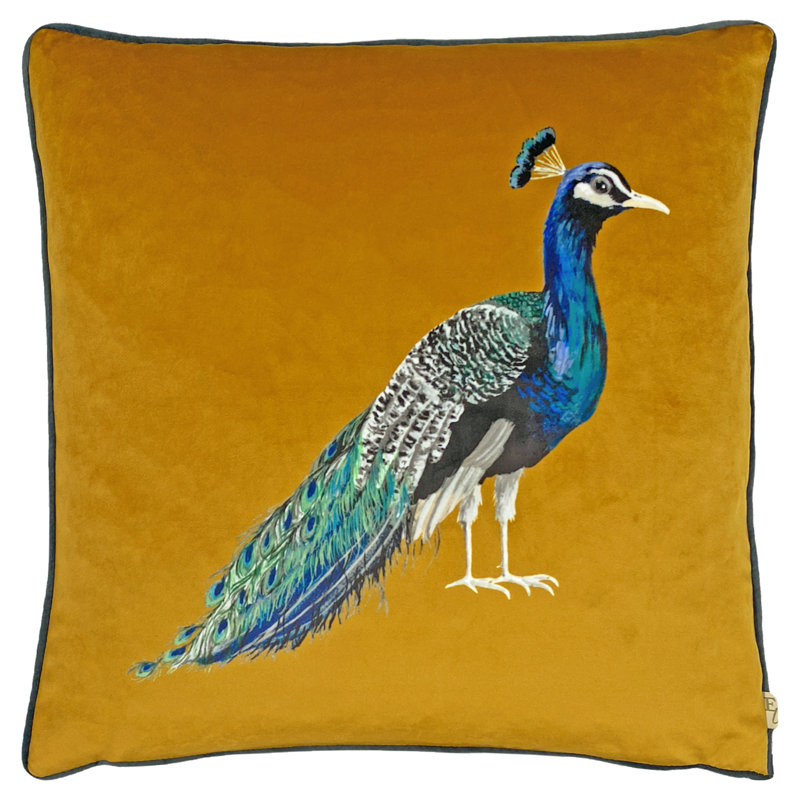 Square Throw Cushion, Polyester Only Cover, Saffron