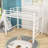 Classic Metal Loft Bed with Dual-Side Ladders-498580751