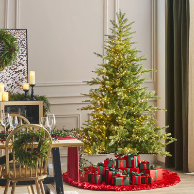 Sapin de Noël artificiel vert avec lumières Mcdaniel
