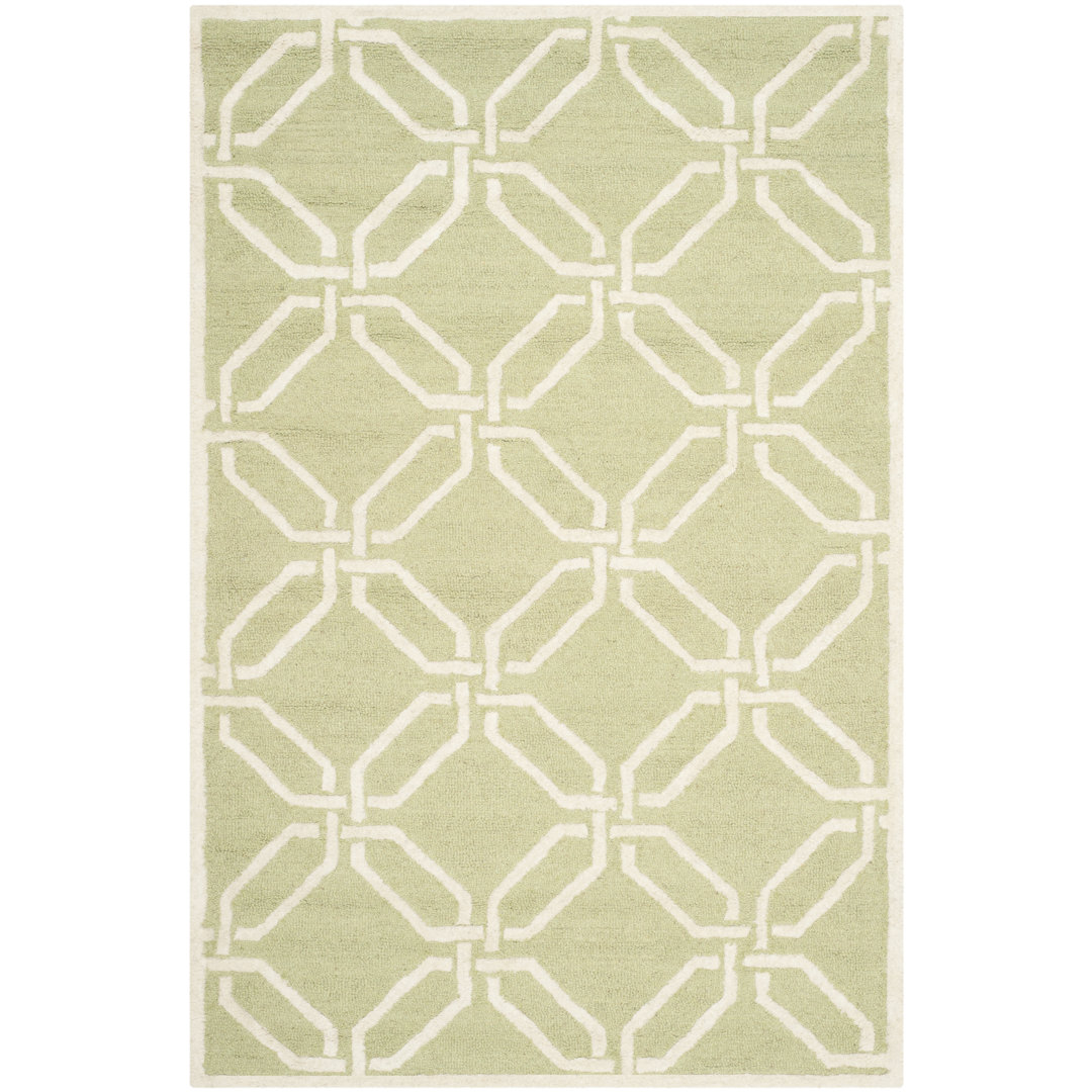 Geometric Wool Hand Woven Area Rug