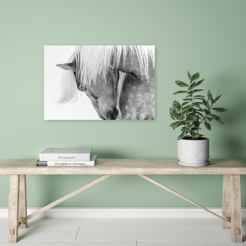 Serene Horse Portrait Elegant Peaceful Serene Horse Portrait, art mural