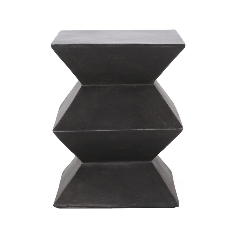 Table d'appoint d'extérieur en béton léger, table de bout MGO
