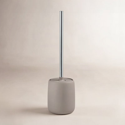 SONO 15.37" Ceramic Toilet Brush and Holder