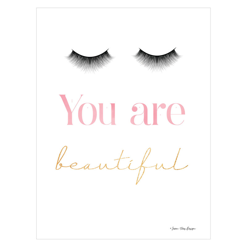 Art mural sur toile Lash & Love Affirmation - 16 po x 20 po
