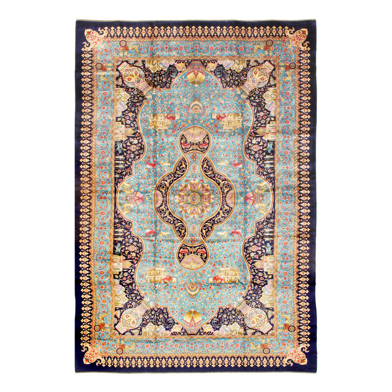 Persian Qum Design Rug 6'6"X 9'7"