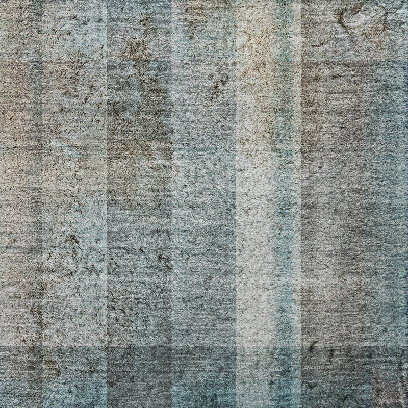 Tapis à poil long de qualité supérieure lavable à la machine ADS534, Sarcelle, 10 pi x 14 pi
