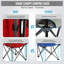Red Canopy Camping Chair Portable Foldable Chair with Adjustable Sun Shade-779913039
