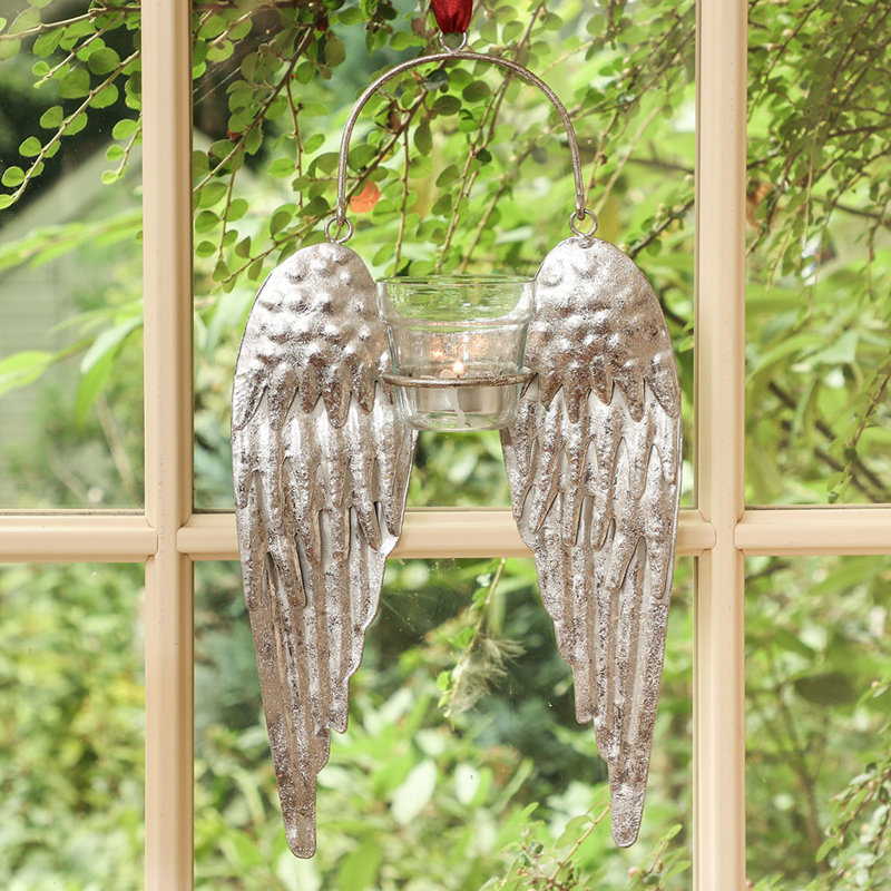 Metal Wall Votive Holder, Silver