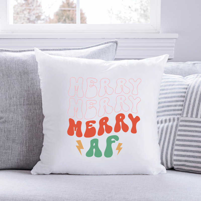 Coussin en polyester ChristmasFunny-03, 20 po x 20 po
