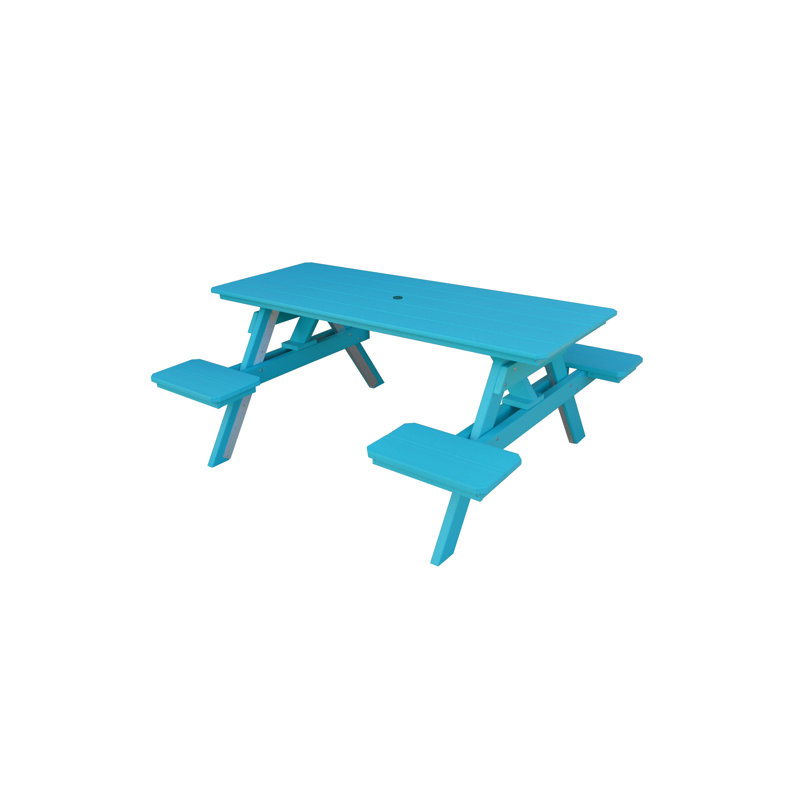 Table de pique-nique Azor, Bleu Aruba