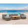 Granada Teak 7 - Person Patio Conversation Sets with Sunbrella® Cushions