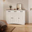 Buffet Michaila 42,5 W avec portes de garde-manger, tablettes réglables et grand tiroir-849528456
