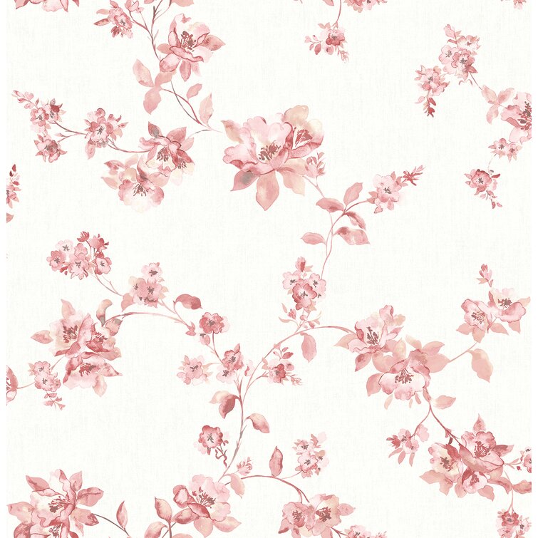 Pink & White Retro Daisy Wallpaper Mural | Hovia AU