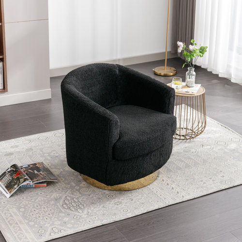 Mercer41 Izar Upholstered Swivel Barrel Chair & Reviews | Wayfair