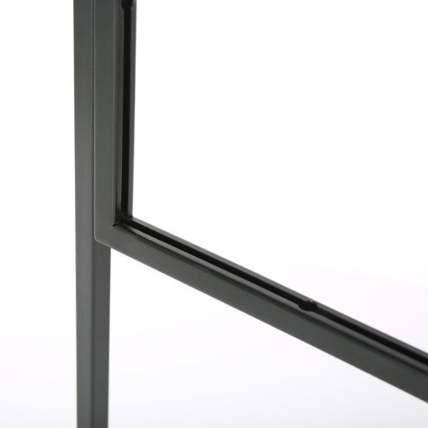 Black Metal Double-Sided Floor Standing Poster Sign Holder