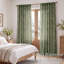 Rideaux à motifs floraux papillons vert sauge, 2 panneaux de 213 cm (84 pouces) pour salon et chambre à coucher